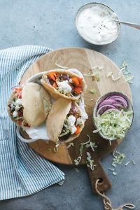Griekse pita's met paprika