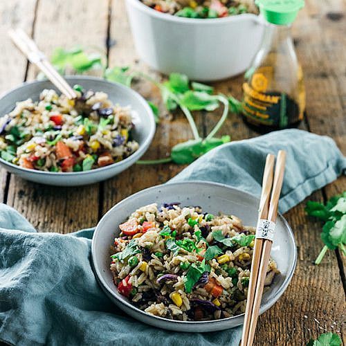 Oosterse rijst met ei