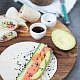Sushiwraps met zalm en avocado