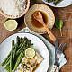 Kabeljauw met limoen en groene asperges – stoomoven recept