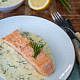 Zalm met citroensaus en dille