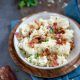 Bloemkoolpuree met kaas en spek