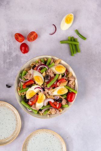 Pastasalade Niçoise