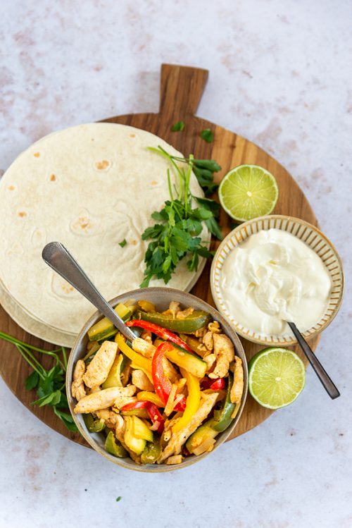 Wraps met gekruide kip en paprika Brenda Kookt!