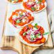Tortizza met pompoen en mozzarella